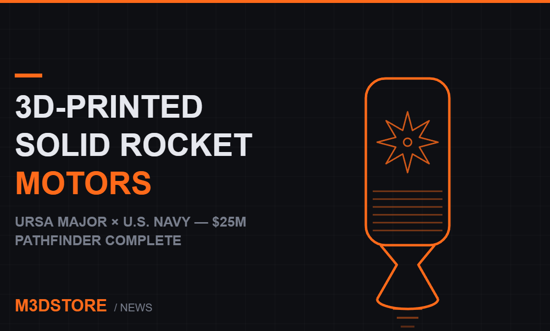 Ursa Major Wraps $25M Navy Pathfinder, Proving 3D-Printed Solid Rocket Motors Can Scale