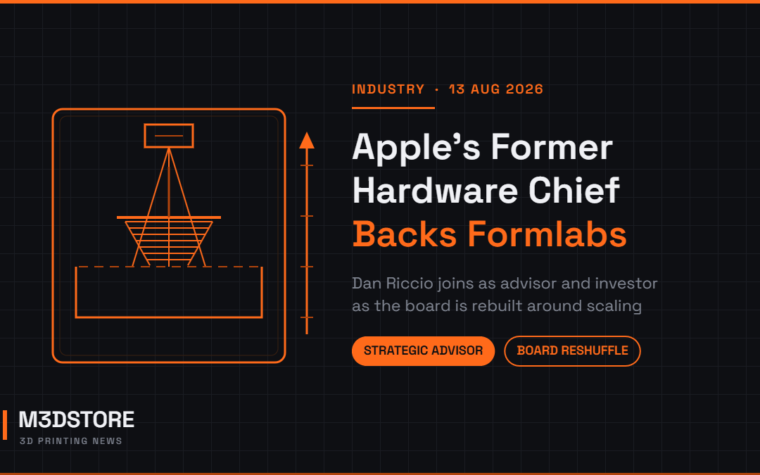 Apple’s Former Hardware Chief Just Bought Into Formlabs — and the Board Was Rebuilt the Same Day
