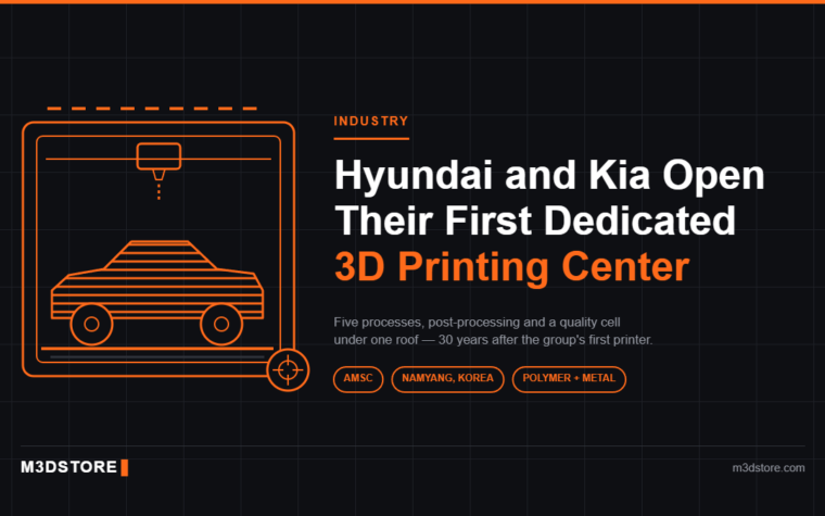 Hyundai and Kia Open Their First Dedicated 3D Printing Center — 30 Years After Their First Printer